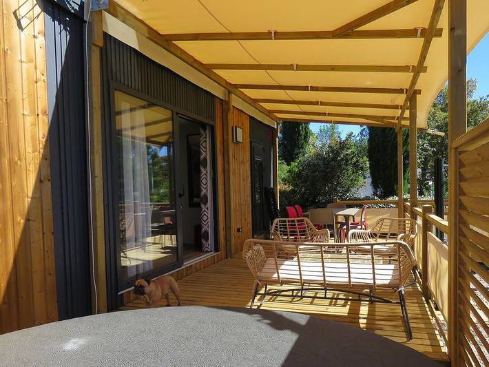 Domaine De La Bergerie - Mobilheim 6 personen - Premium Spa - 3 Schlafzimmer - 6 Personen in Roquebrune-sur-Argens, Mittelmeerküste (Frankreich)