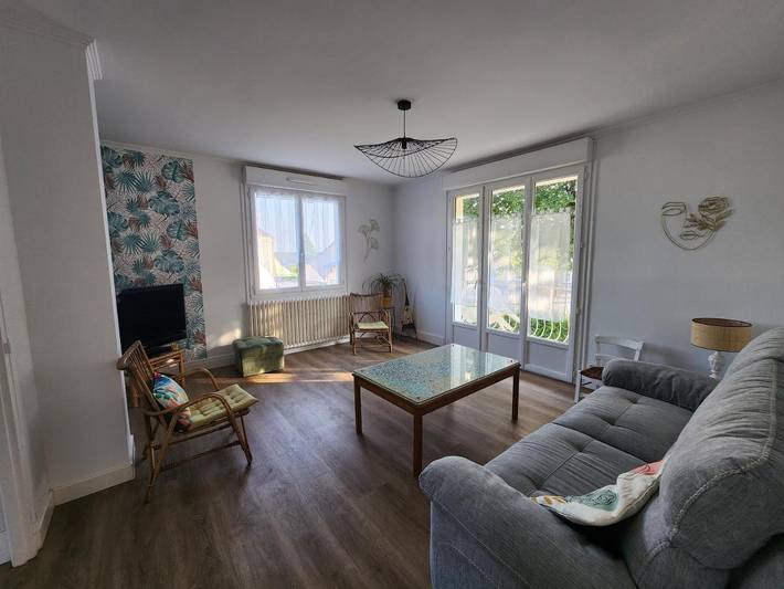 Maison de vacances pour 4 personnes, avec Balcon ainsi que Terrasse et Jardin