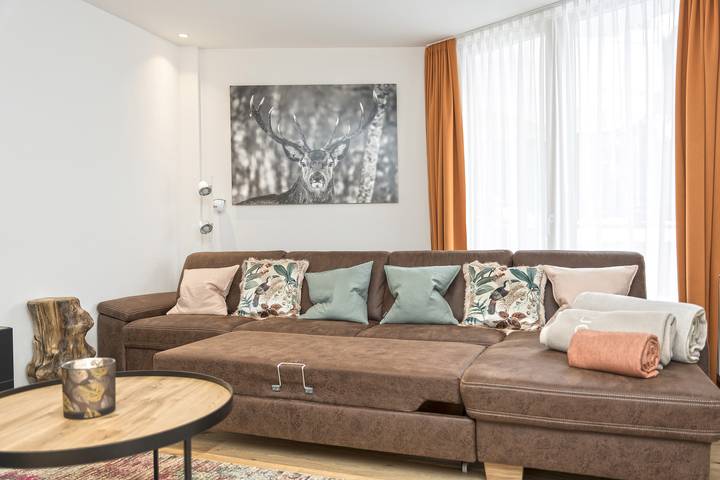 Geheel vakantieappartement, Vakantieappartement voor 6 personen met sauna in Laret, Samnaun