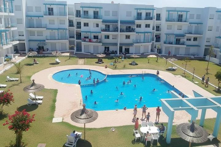 Gîte pour 5 personnes, avec bassin pour enfant ainsi que piscine et jardin à M'diq - 2