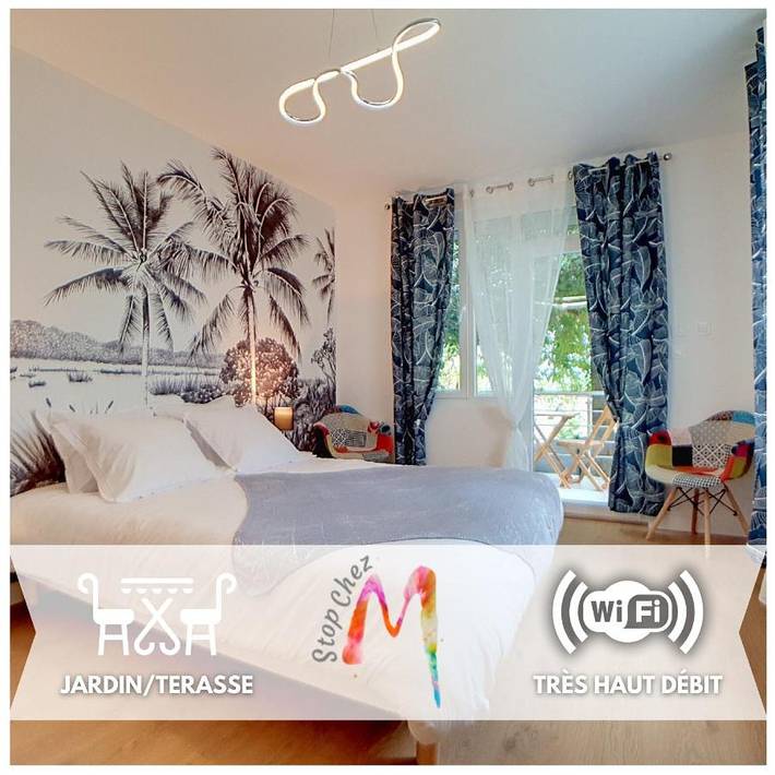 Appartement de vacances pour 3 personnes, avec jardin