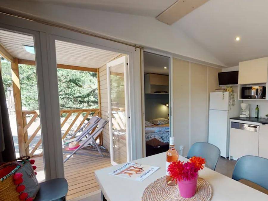 Campasun Les Hautes Prairies - Mobilheim 6 personen - Lavendel - 28m² - 3 Schlafzimmer in Lourmarin, Regionaler Naturpark Luberon