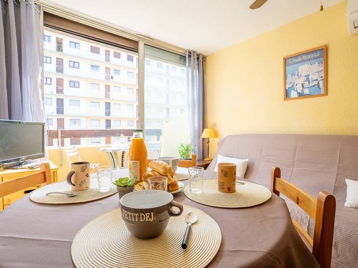 Vakantiewoning voor 3 personen, met balkon in Saint-Cyprien