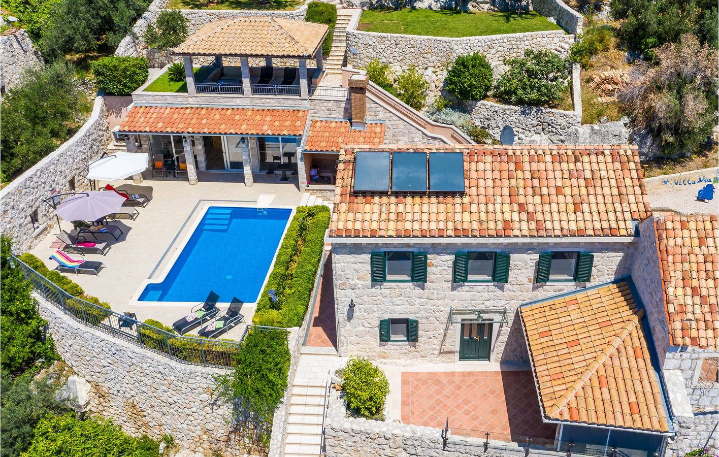 Gemütliche Ferienwohnung mit Pool, Terrasse und WLAN in der Nähe der Küste von Brsecine in Brsecine, Grad Dubrovnik