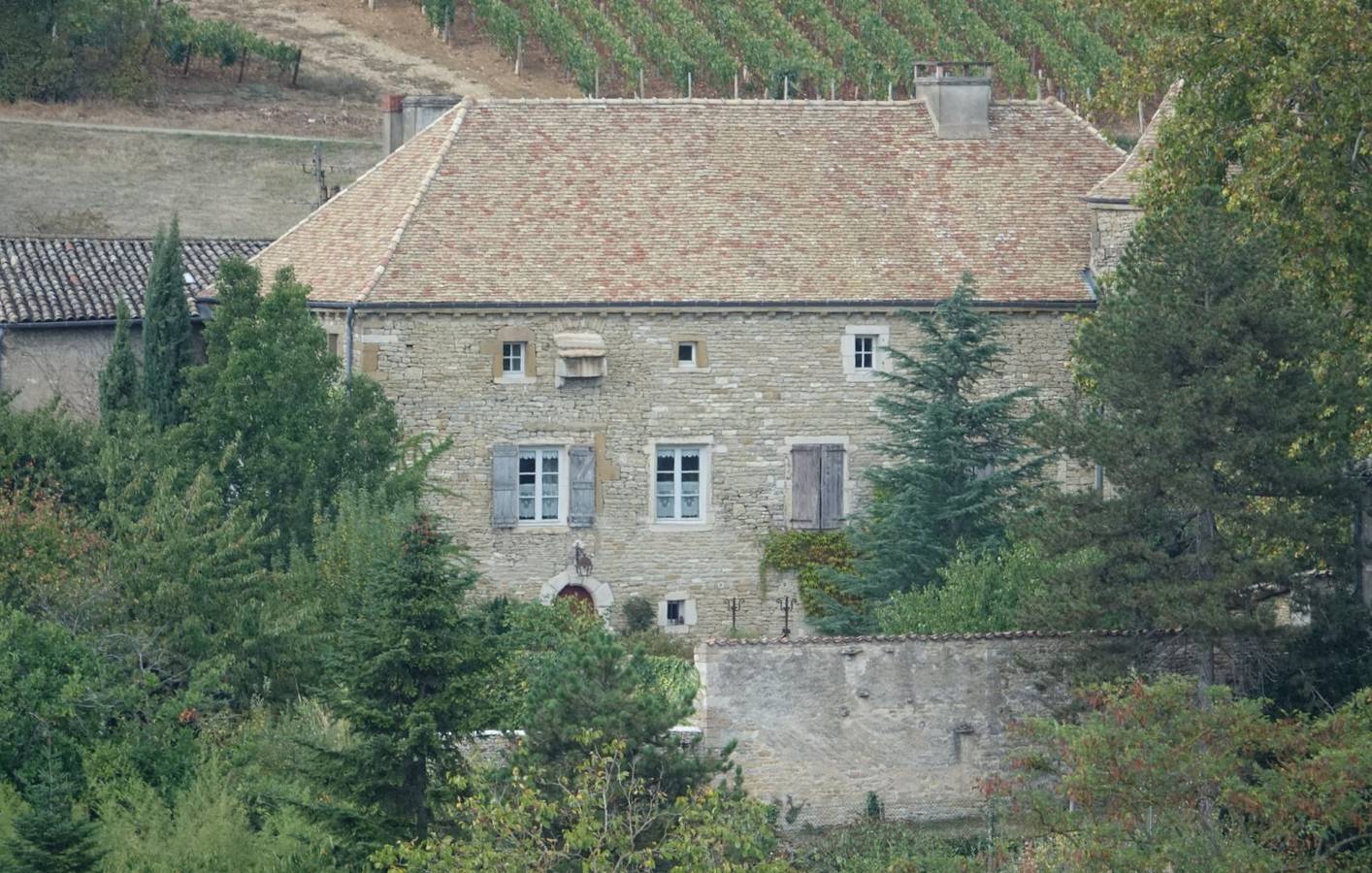 La Maison Sarron - Chambre Lin Bleu in Plottes, Mâcon region