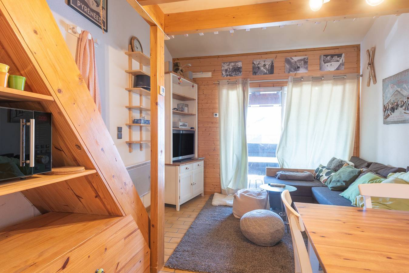 Ganze Wohnung, 6-Personen Apartment in Piau Engaly – Direkter Zugang zu den Skipisten mit Terrasse und Balkon in Piau-Engaly, Aragnouet