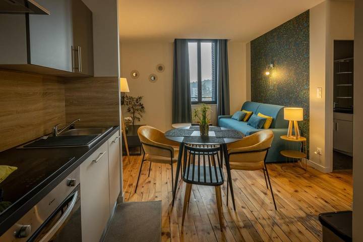 Appartement de vacances pour 2 personnes, avec Terrasse ainsi que Jardin et Vue