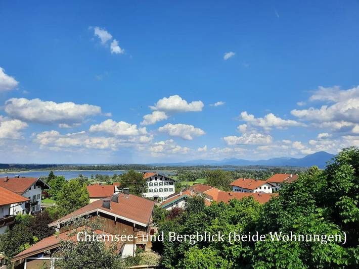 Ferienwohnung für 4 Personen, mit Balkon und Seeblick sowie Ausblick in Rimsting