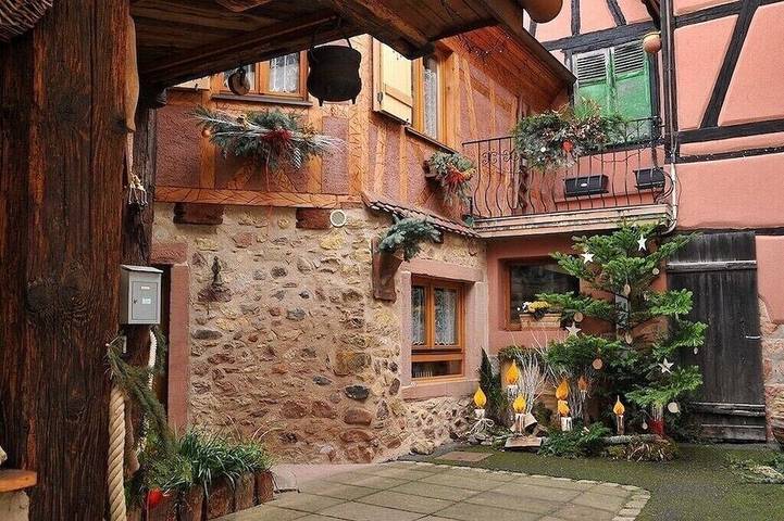 Ferienhaus für 3 Personen, mit Terrasse in Bergheim (Elsass)