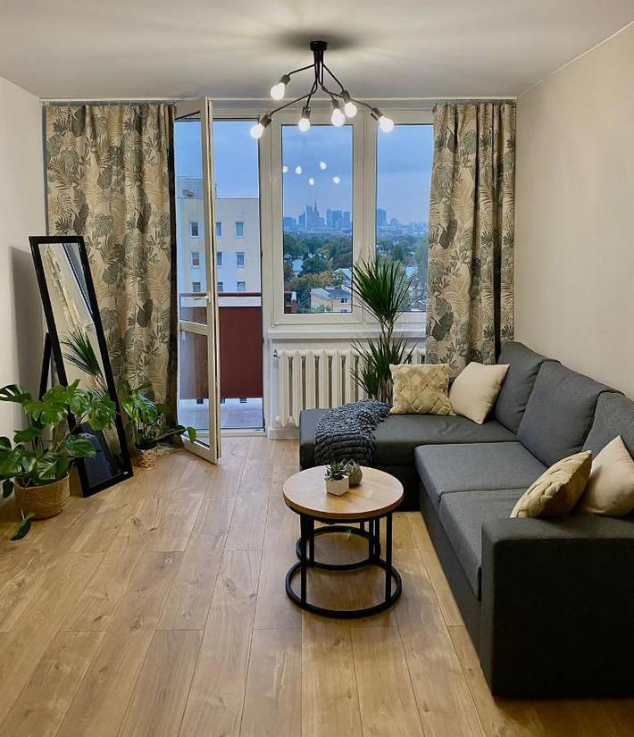 Loft dla 2 osób, z widok i balkon, zwierzęta dozwolone w Warszawa