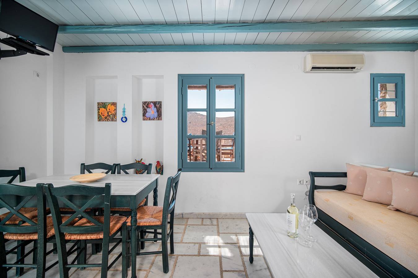 Casa vacanze 'Ammos 1' con terrazza privata, balcone e aria condizionata in Cicladi