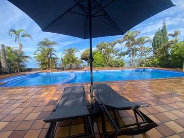 Ferienwohnung für 2 Personen, mit Pool und Garten sowie Ausblick in Fuencaliente de la Palma