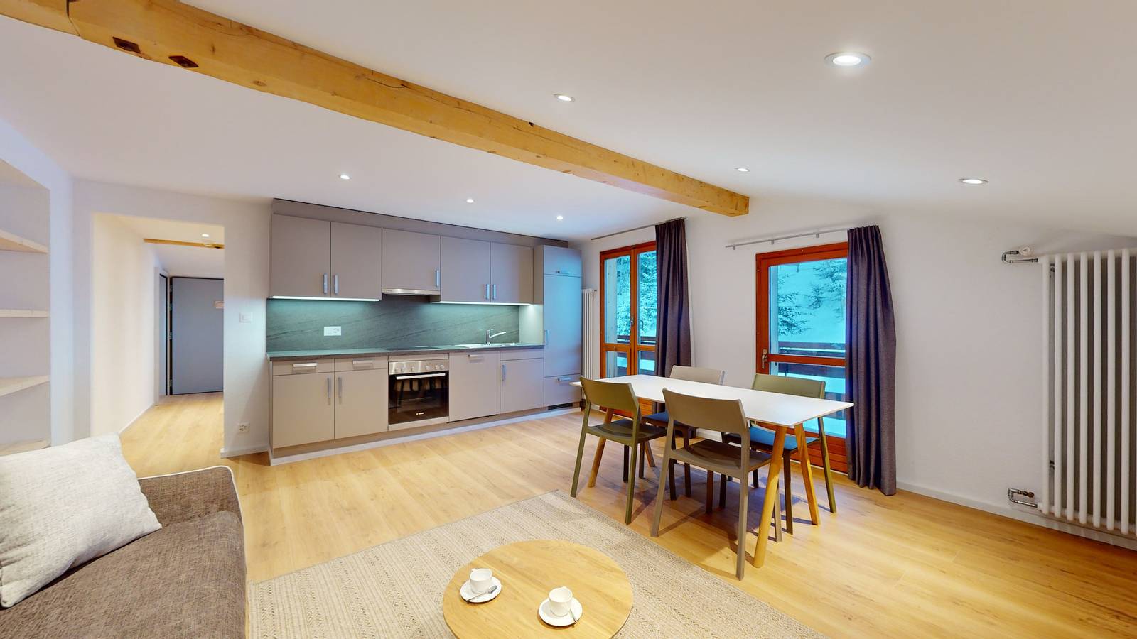 Ganze Wohnung, Chalet de l'Ours Authentic Appart. Chambésy 6 pers in Les Agettes, Walliser Alpen