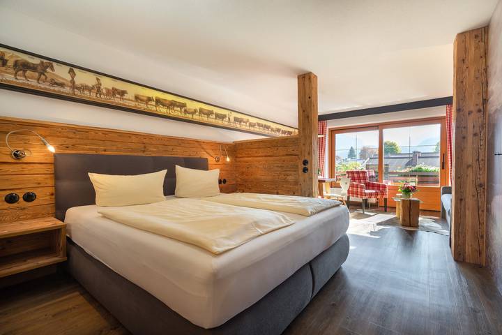 Pension für 2 Personen, mit Ausblick und Garten sowie Balkon und Sauna in Oberstdorf