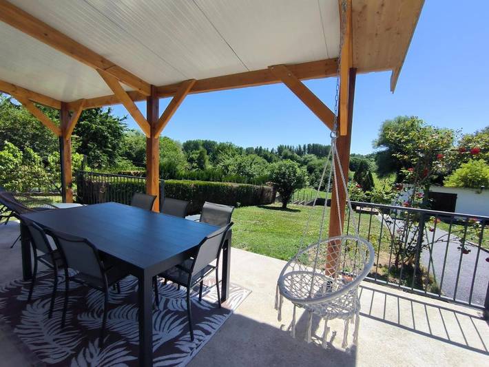 Maison de vacances pour 4 personnes, avec Terrasse ainsi que Jardin et Vue
