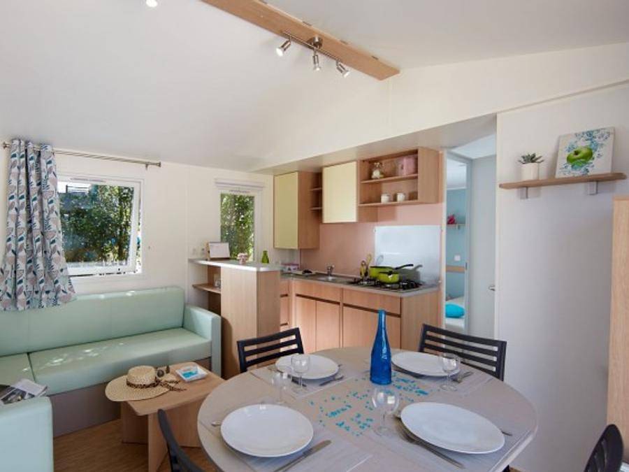 Camping Côté Plage - Mobilheim 8 personen - Confort - Mobilheim Embruns 33 m² - 3 Zimmer 6/8 Pers. in Saint-Jean-de-Monts, Vendée