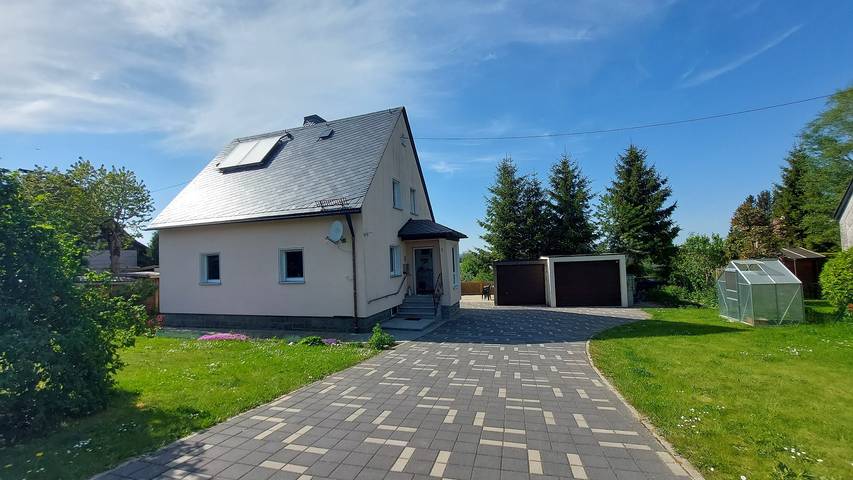 Ferienwohnung für 5 Personen, mit Balkon/Terrasse und Terrasse sowie Garten im Fichtelgebirge