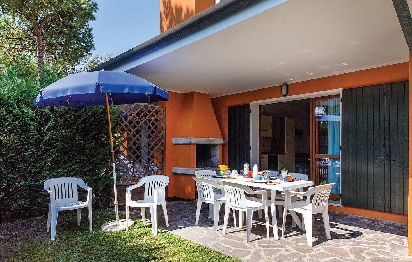 Appartamento con piscina sulla spiaggia con aria condizionata e parcheggio in Albarella, Polesine