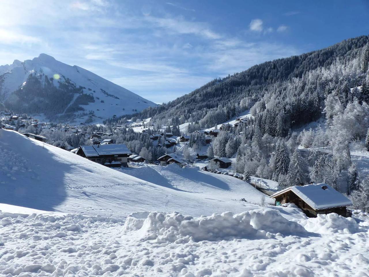 Apartamento entero, 2 dormitorios, terraza Sur, parking in La Clusaz, Región de Annecy