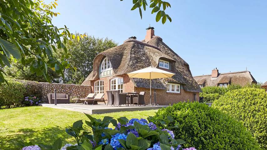Ferienhaus mit Meerblick für 4 Personen, mit Garten und Terrasse sowie Sauna, mit Haustier in Nieblum