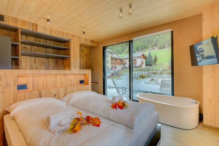 Hütte für 4 Personen, mit Terrasse in Livigno