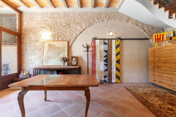 Vacation Home 'Masia Els Nocs' with Mountain Views, Wi-Fi, and Air Conditioning in Jorba, Barcelona Inland