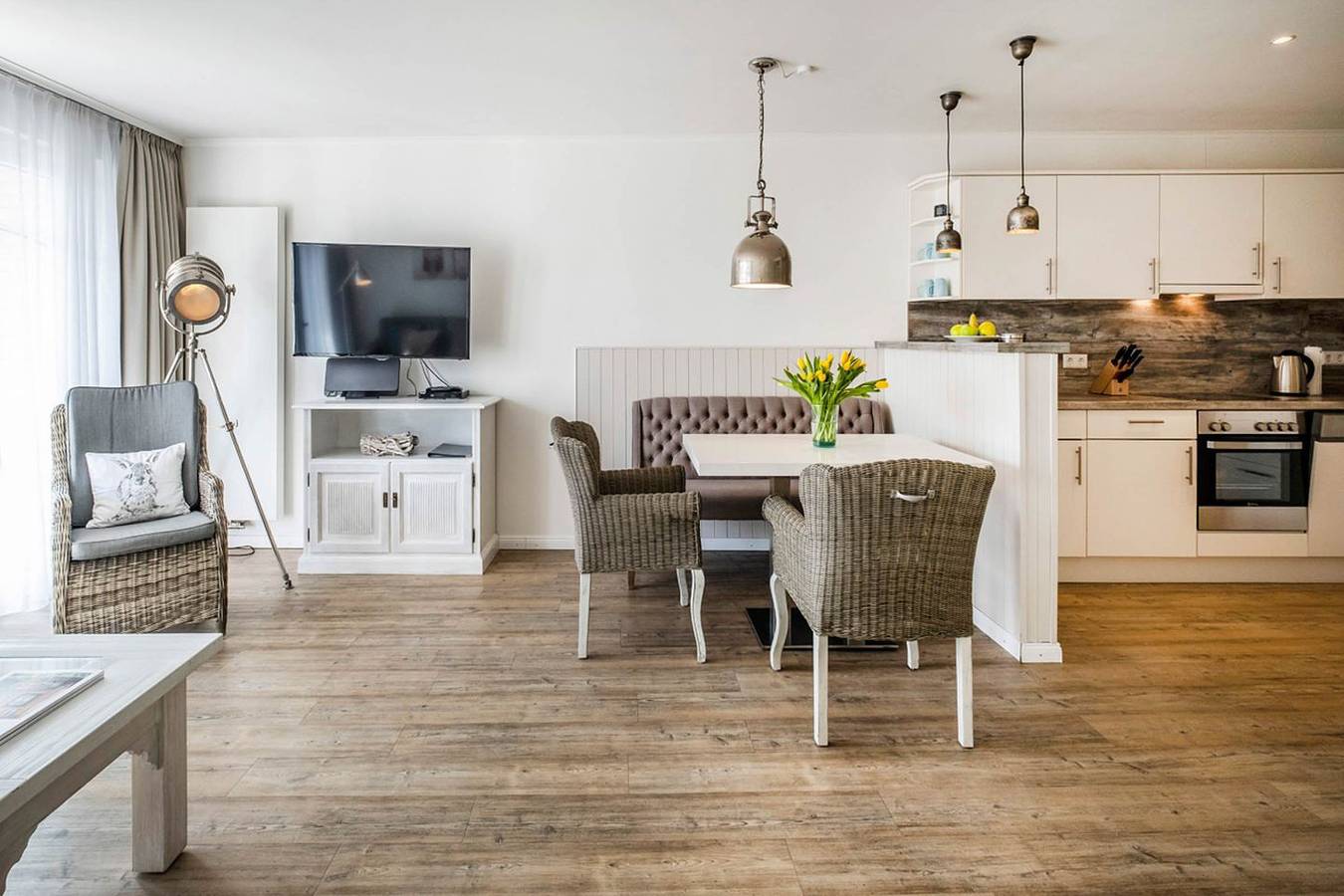 Ganze Wohnung, Weisse Villa - Apartment für 2 Personen am Hafen von Büsum in Hafen Büsum, Büsum