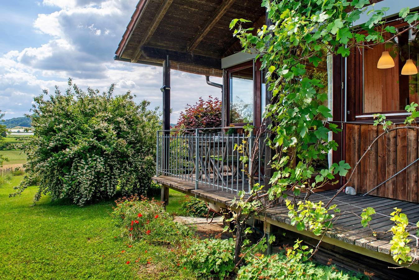 Ferienhaus 'Ferienhaus Im Grünen' mit privater Terrasse und Wlan in Frickingen, Region Bodensee-Oberschwaben