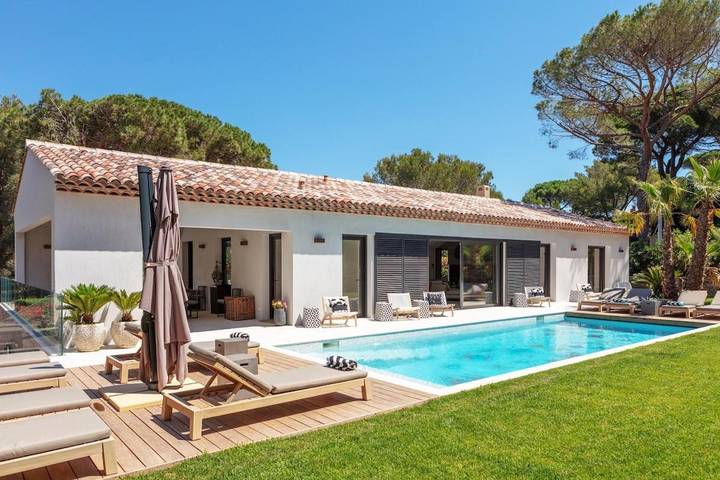 Villa für 10 Personen, mit Terrasse und Garten sowie Pool und Sauna in Saint-Tropez
