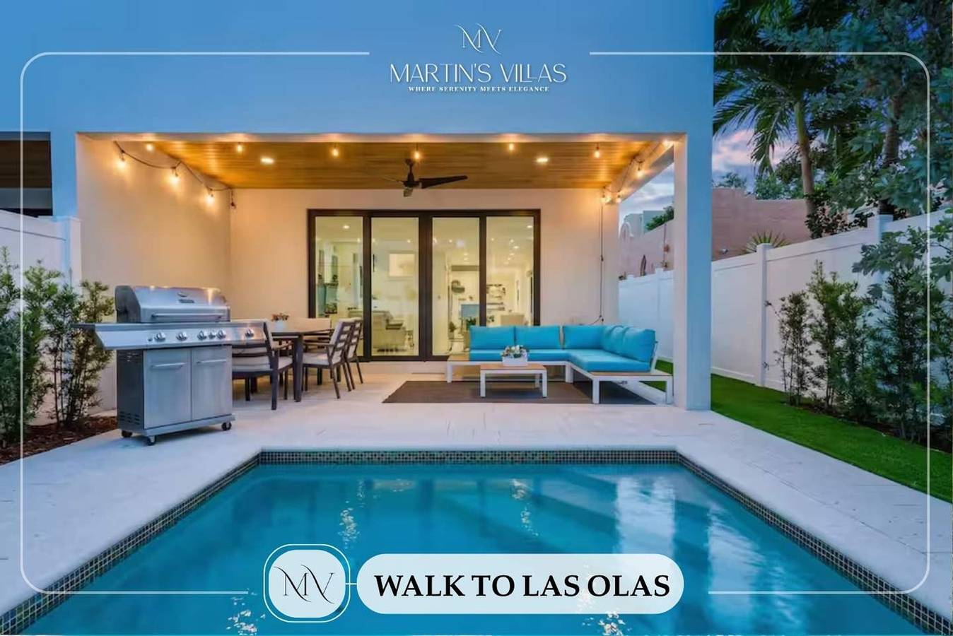 4Br w htd Pool  Walk to Las Olas  5mins to Beach in Fort Lauderdale, Broward County