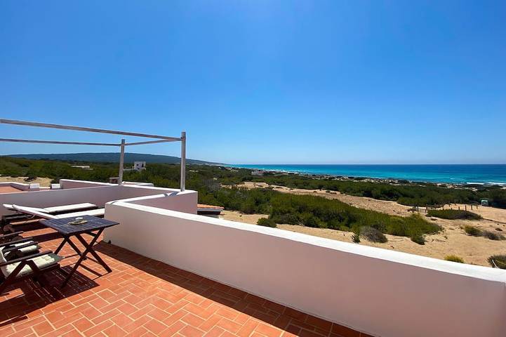 Apartamento de vacaciones para 4 personas, con balcón en Formentera
