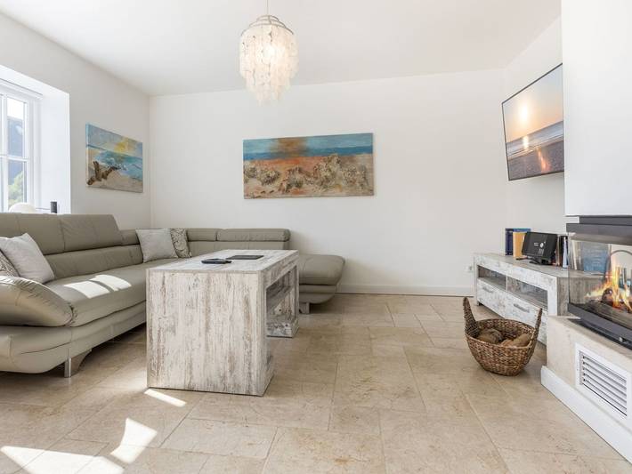 Ganze Ferienwohnung, White Pearl Eg - Luxus-App., strandnah für 4 Pers. mit Sauna, Terrasse, WLAN. Haustiere erlaubt. in Westerland, Sylt (Gemeinde)