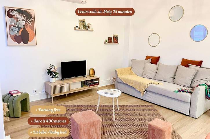 Gîte pour 6 personnes, avec vue et balcon dans Pagny-sur-Moselle