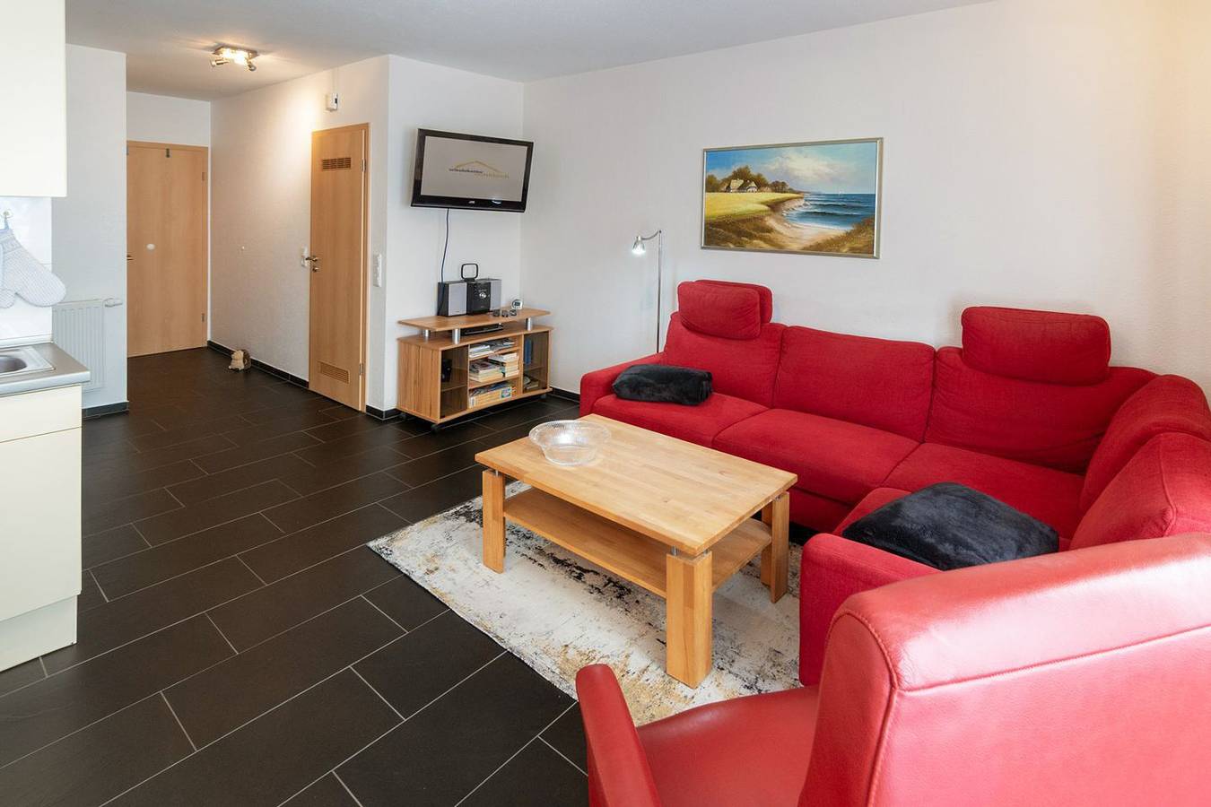 Ganze Wohnung, Moderne Ferienwohnung mit Balkon und Terrasse in Norddeich in Strand Norddeich, Norddeich