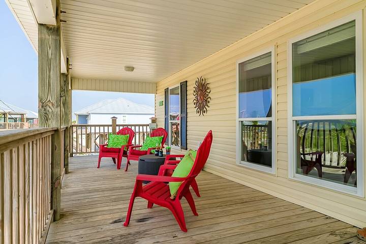 Vacation house for 8 people, with terrace in Dauphin Island