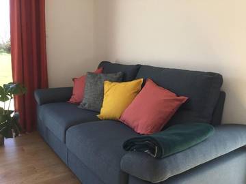 Gîte pour 4 personnes, avec vue ainsi que piscine et jardin à Les Iffs