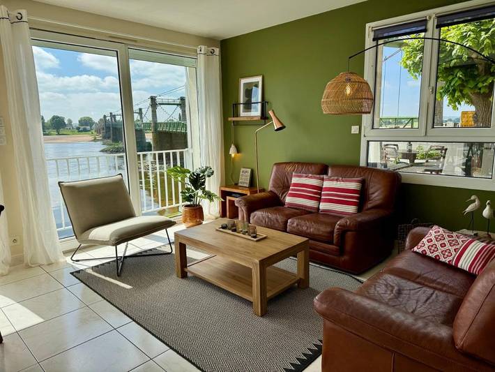 Maison de vacances pour 4 personnes, avec vue sur le lac ainsi que vue et balcon dans Maine-et-Loire