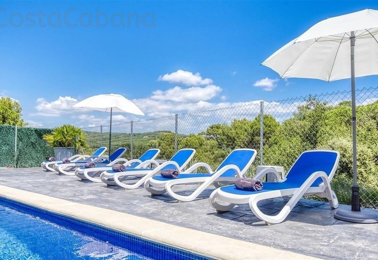 Villa "Costacabana - Fransisca" with Mountain View, Private Pool & Wi-Fi in Blanes, Costa Brava