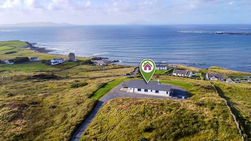Ferienhaus für 8 Personen, mit Meerblick und Garten in County Galway