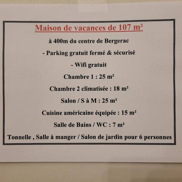 Location de vacances pour 5 personnes, avec jardin, adapté aux familles à Bergerac - 2