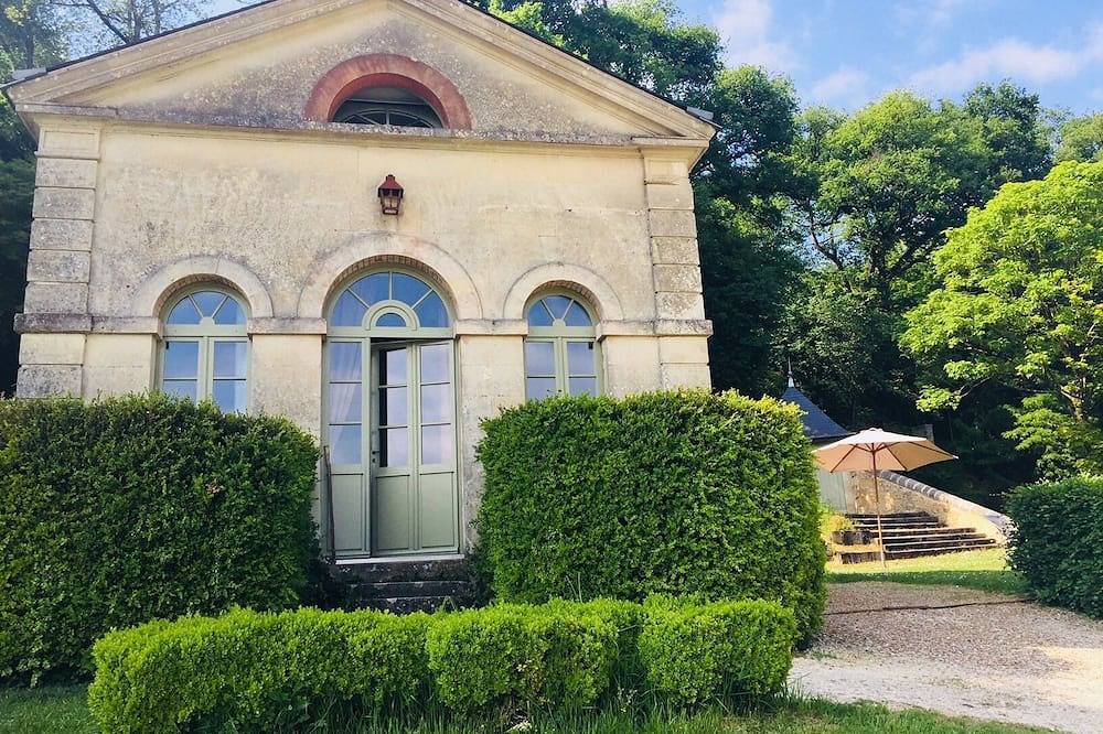 Ferienhaus-Hütte-Ensuite mit Dusche-Blick auf den Wald in Saint-Paterne-Racan, Tours und Umgebung
