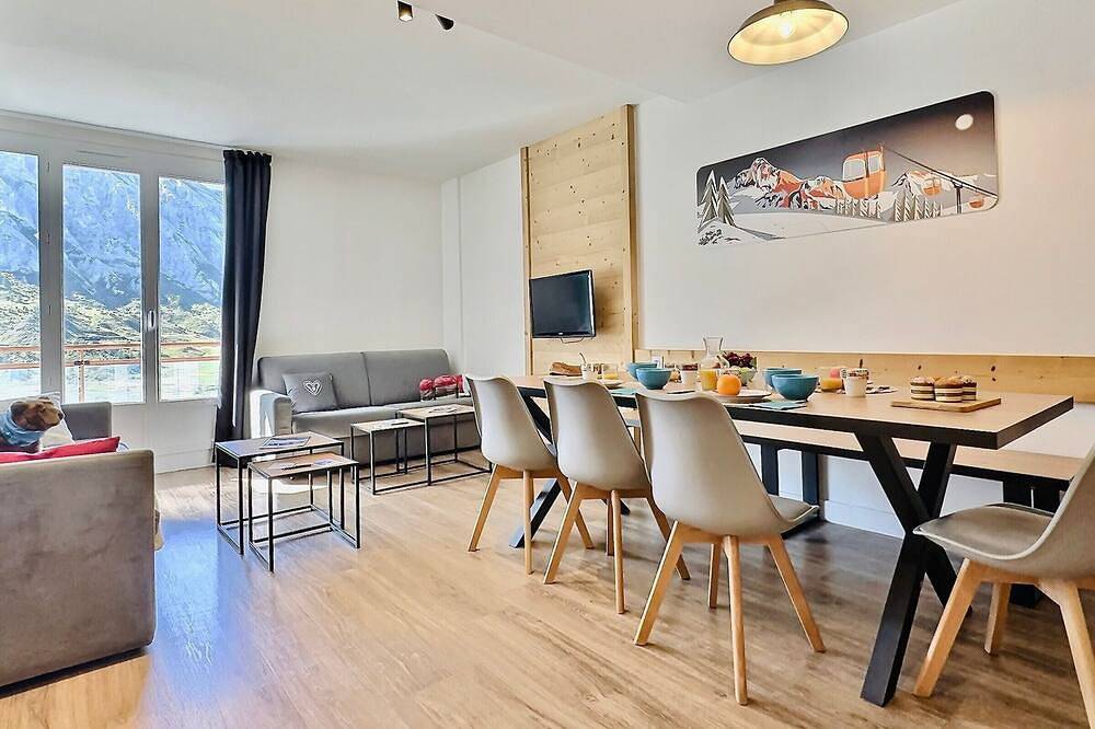 Ganze Wohnung, 3-Zimmer-Wohnung für 8 Personen in Tignes, nah an Pisten und Geschäften in Tignes, Vanoise-Massiv
