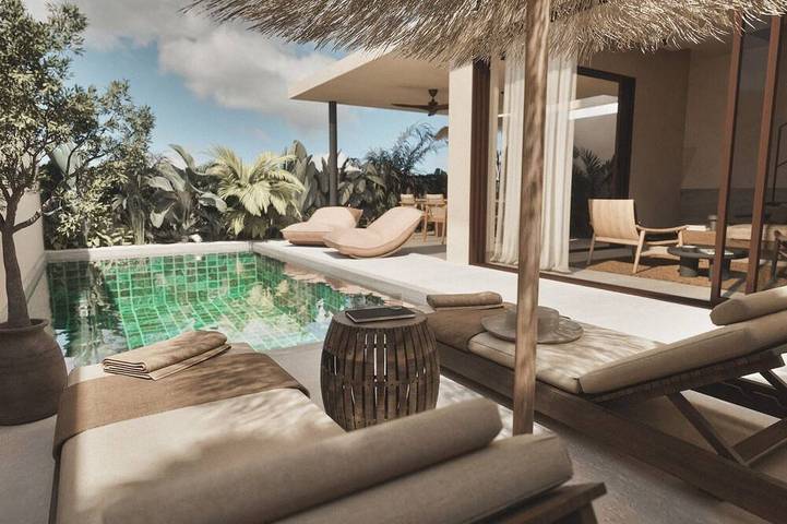 Villa pour 6 personnes, avec balcon et jardin