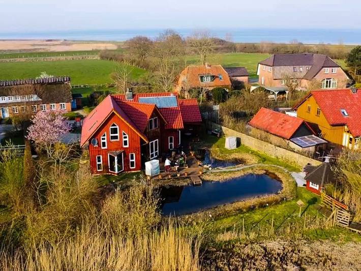 Ferienwohnung für 3 Personen, mit Terrasse und Garten sowie Sauna und Ausblick in Nieby - 2