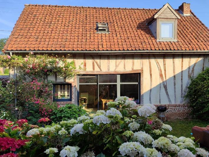 Gîte pour 5 personnes, avec terrasse dans Hermaville
