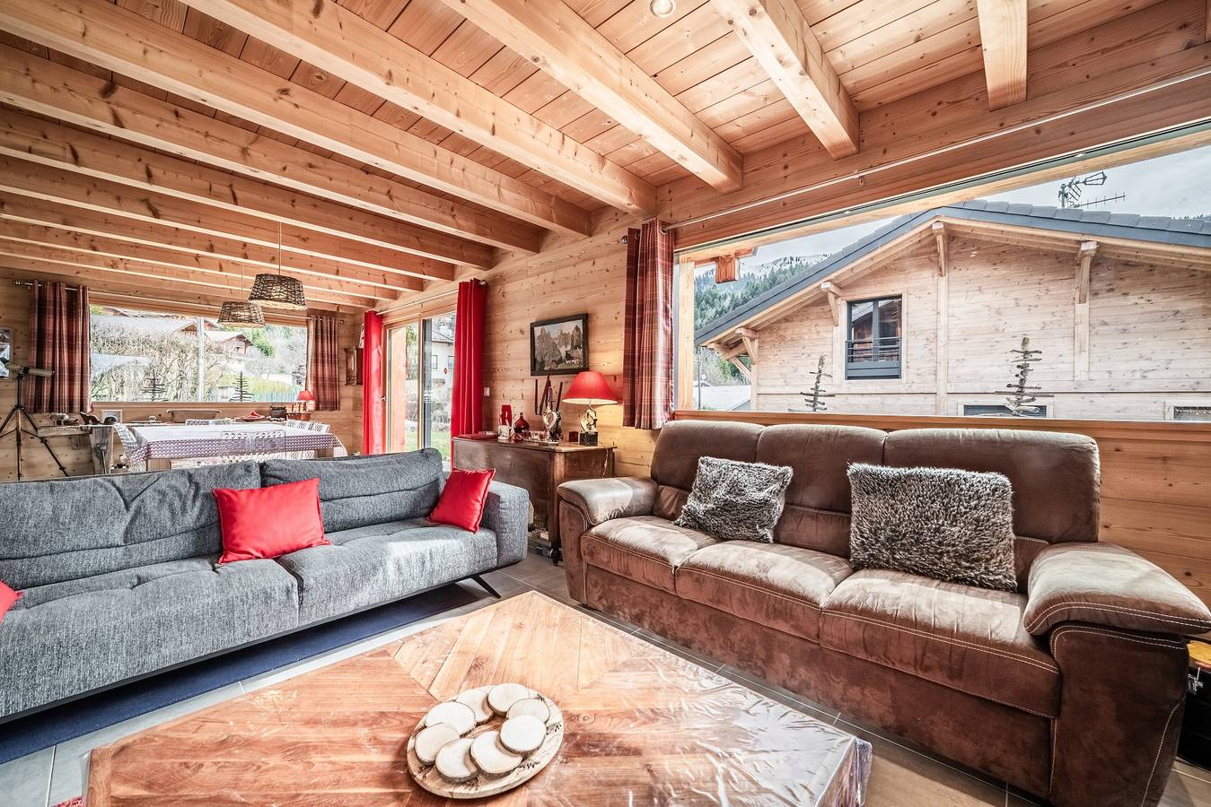 Chalet Le Télémark in Bernex für bis zu 13 Personen mit Blick auf die Dent d’Oche in Bernex, Thonon-les-Bains und Umgebung