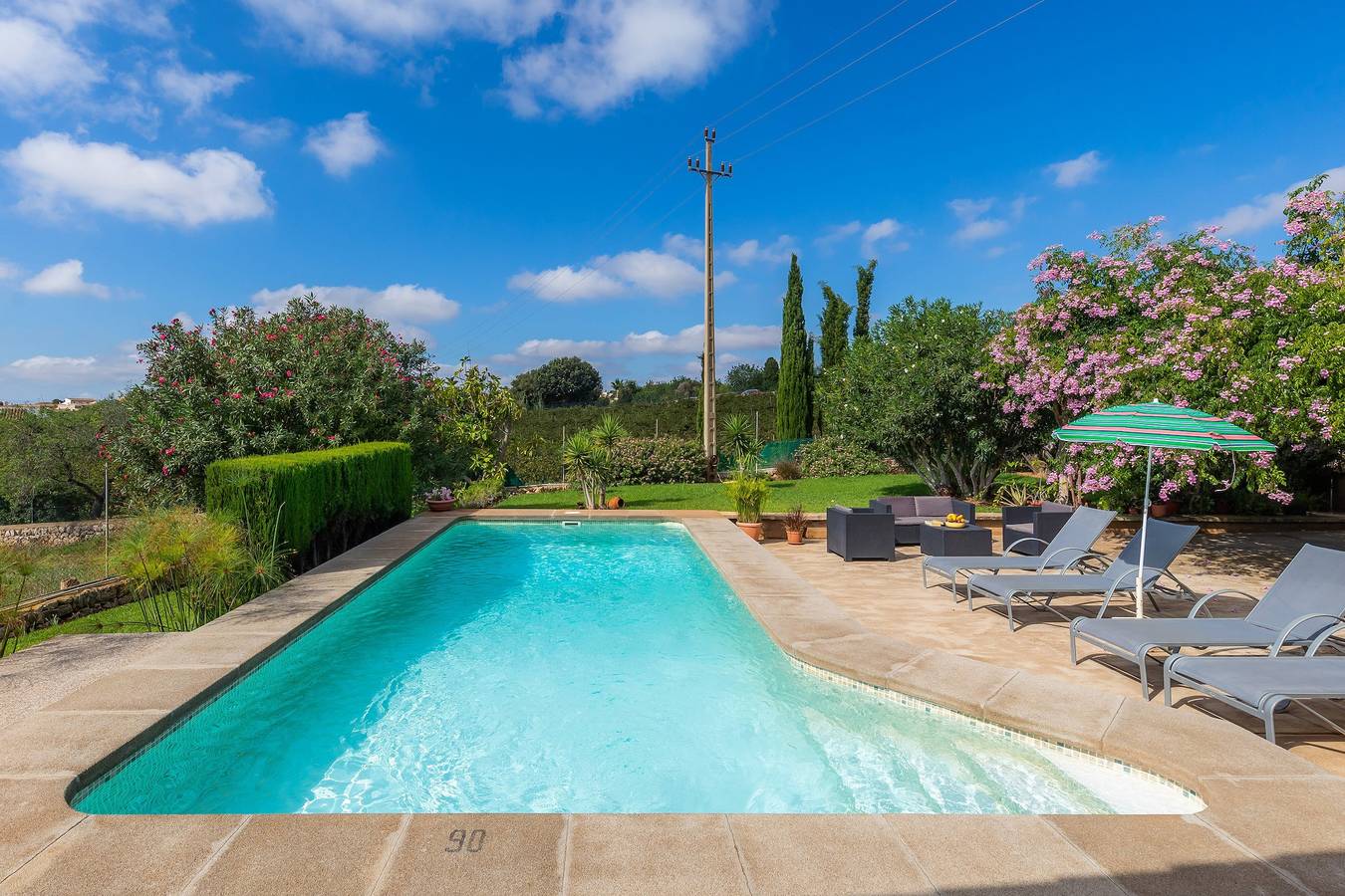 Beautiful Villa with Pool, Wi-Fi, Terraces, Garden and Gorgeous View; Parking Available in S'Alqueria Blanca, Santanyí