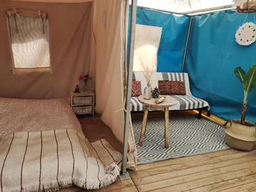 Gîte pour 2 personnes, avec terrasse ainsi que jardin et vue à Silves