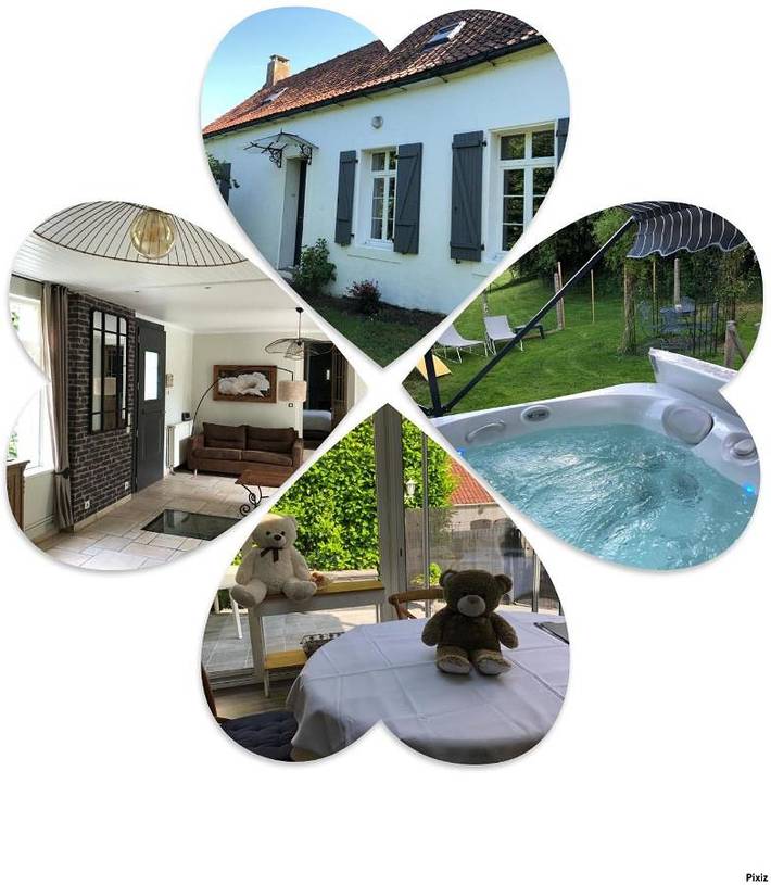 Location de vacances pour 8 personnes, avec Jacuzzi et Terrasse ainsi que Jardin et Vue à Carly