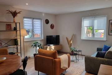 Gîte pour 5 personnes, avec jardin, animaux acceptés à Vœgtlinshoffen